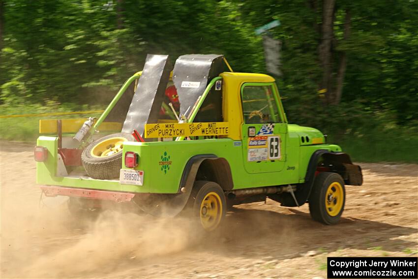 Mike Purzycki / Matt Wernette Jeep Scrambler on SS4, Hollow Woodtick.