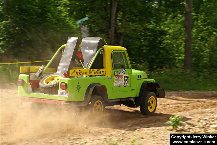 Mike Purzycki / Matt Wernette Jeep Scrambler on SS4, Hollow Woodtick.