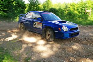 Jimmy Pelizzari / Bryce Proseus Subaru WRX on SS5, Chainsaw Junksin.