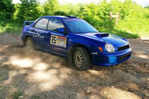 Jimmy Pelizzari / Bryce Proseus Subaru WRX on SS5, Chainsaw Junksin.