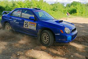 Jimmy Pelizzari / Bryce Proseus Subaru WRX on SS5, Chainsaw Junksin.