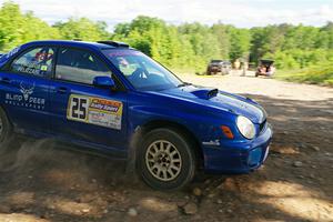 Jimmy Pelizzari / Bryce Proseus Subaru WRX on SS5, Chainsaw Junksin.
