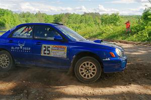 Jimmy Pelizzari / Bryce Proseus Subaru WRX on SS5, Chainsaw Junksin.