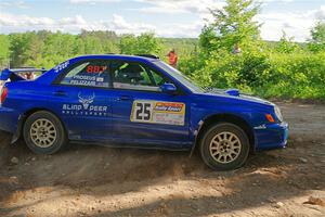 Jimmy Pelizzari / Bryce Proseus Subaru WRX on SS5, Chainsaw Junksin.
