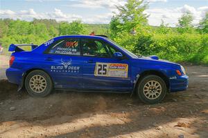 Jimmy Pelizzari / Bryce Proseus Subaru WRX on SS5, Chainsaw Junksin.