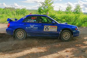 Jimmy Pelizzari / Bryce Proseus Subaru WRX on SS5, Chainsaw Junksin.