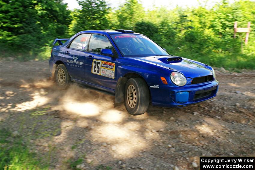 Jimmy Pelizzari / Bryce Proseus Subaru WRX on SS5, Chainsaw Junksin.
