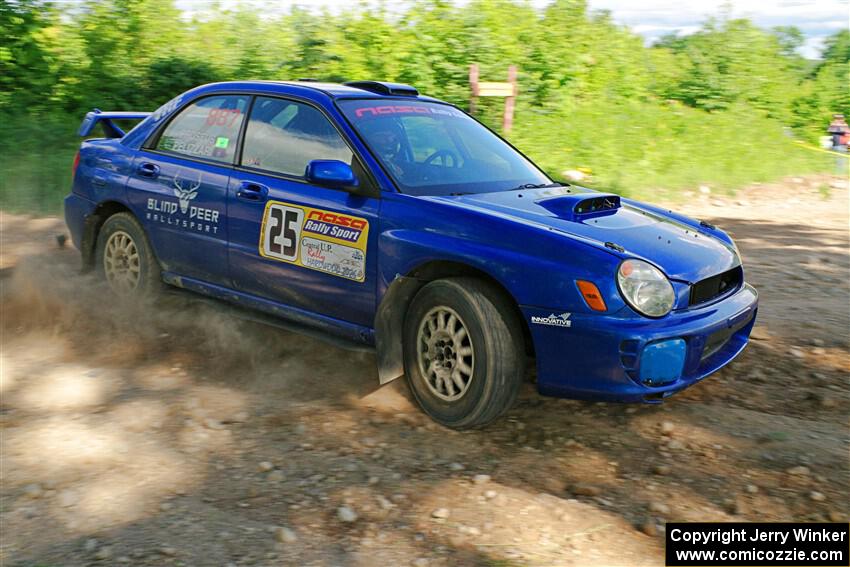Jimmy Pelizzari / Bryce Proseus Subaru WRX on SS5, Chainsaw Junksin.