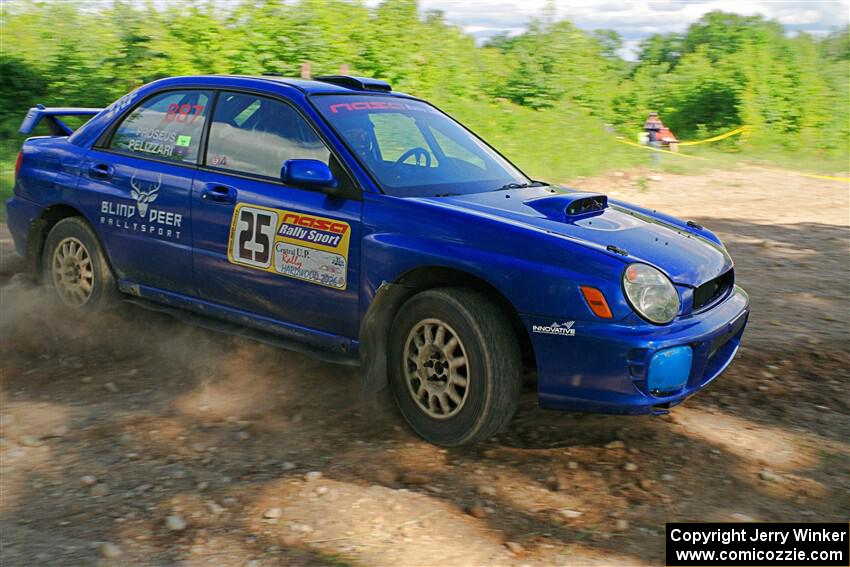 Jimmy Pelizzari / Bryce Proseus Subaru WRX on SS5, Chainsaw Junksin.