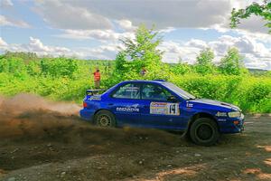 Connor Himes / Aleut Hatfield Subaru Impreza on SS5, Chainsaw Junksin.