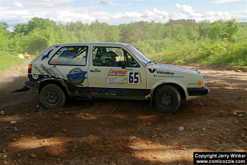 Heath Shively / Shanti Witt VW Golf on SS5, Chainsaw Junksin.