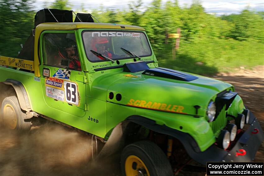 Mike Purzycki / Matt Wernette Jeep Scrambler on SS5, Chainsaw Junksin.