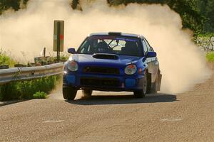 Jimmy Pelizzari / Bryce Proseus Subaru WRX on SS6, Camp 3 South.