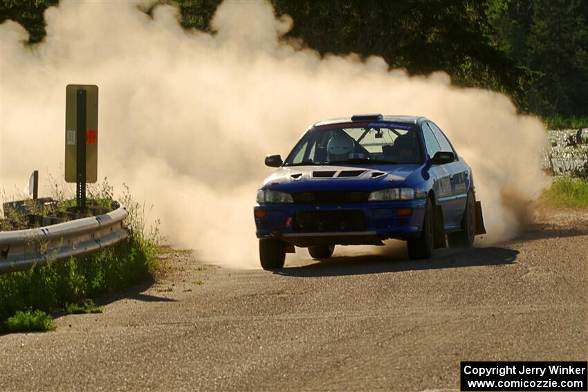 Connor Himes / Aleut Hatfield Subaru Impreza on SS6, Camp 3 South.