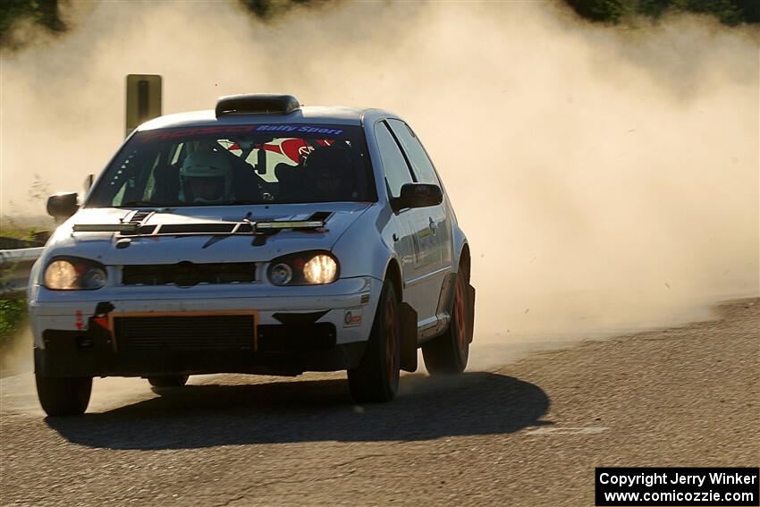 John Gusmano / Zack Goldstein VW GTI on SS6, Camp 3 South.