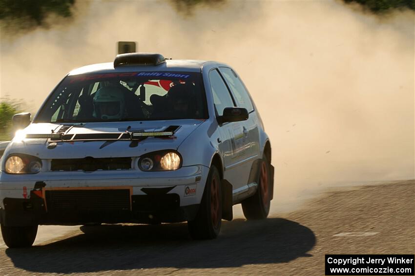 John Gusmano / Zack Goldstein VW GTI on SS6, Camp 3 South.