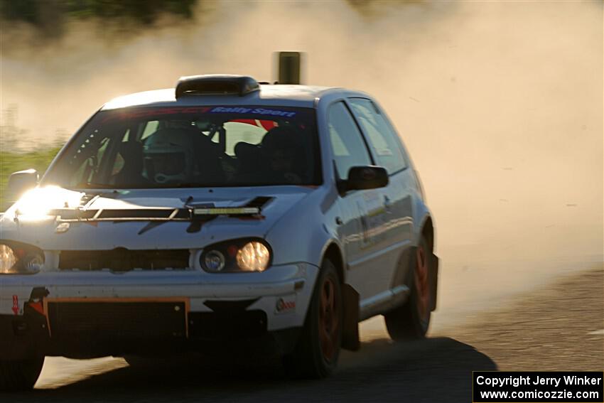 John Gusmano / Zack Goldstein VW GTI on SS6, Camp 3 South.