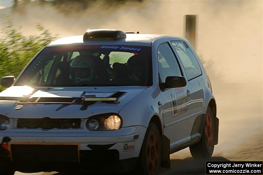 John Gusmano / Zack Goldstein VW GTI on SS6, Camp 3 South.
