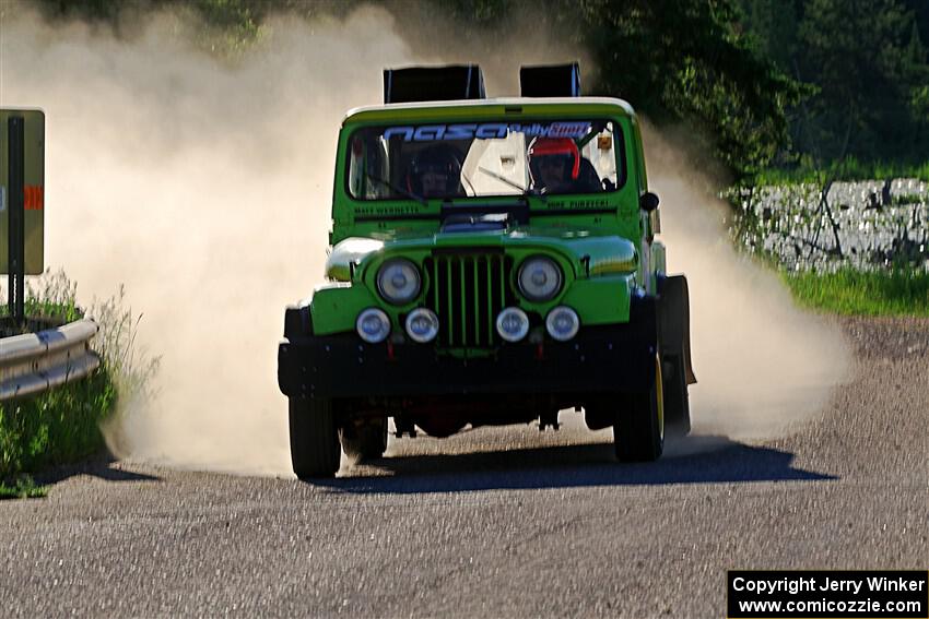 Mike Purzycki / Matt Wernette Jeep Scrambler on SS6, Camp 3 South.