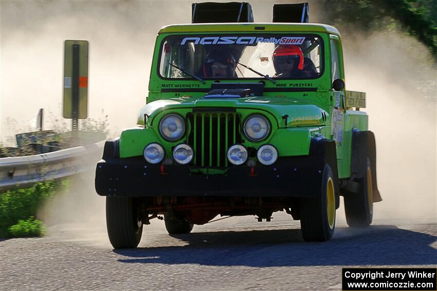 Mike Purzycki / Matt Wernette Jeep Scrambler on SS6, Camp 3 South.