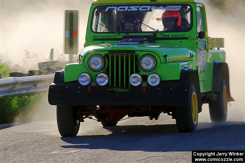 Mike Purzycki / Matt Wernette Jeep Scrambler on SS6, Camp 3 South.