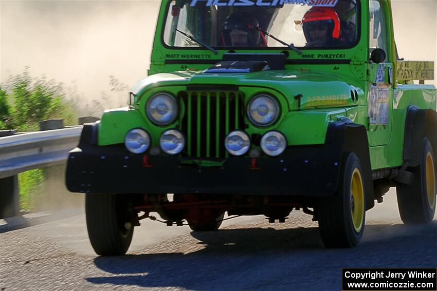 Mike Purzycki / Matt Wernette Jeep Scrambler on SS6, Camp 3 South.