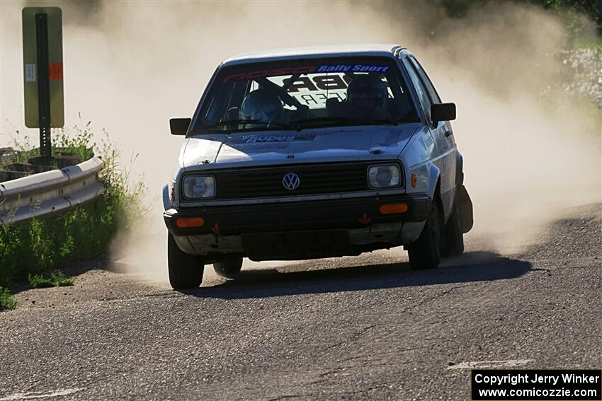 Heath Shively / Shanti Witt VW Golf on SS6, Camp 3 South.