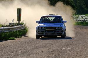 Elena Huizar / Julienne Ciacico BMW 325i on SS6, Camp 3 South.