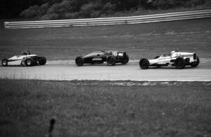 Greg McCammack's Zink Z-19 Formula 440 is chased by Eric Tremayne's Stiletto Formula Vee and ???'s Caracal C Formula Vee