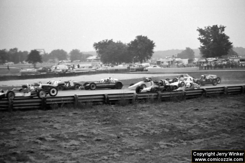 Formula Vee/440 race: First lap at turn 5.(2)