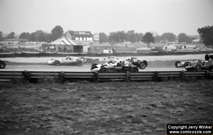 Formula Vee/440 race: First lap at turn 5.(3)