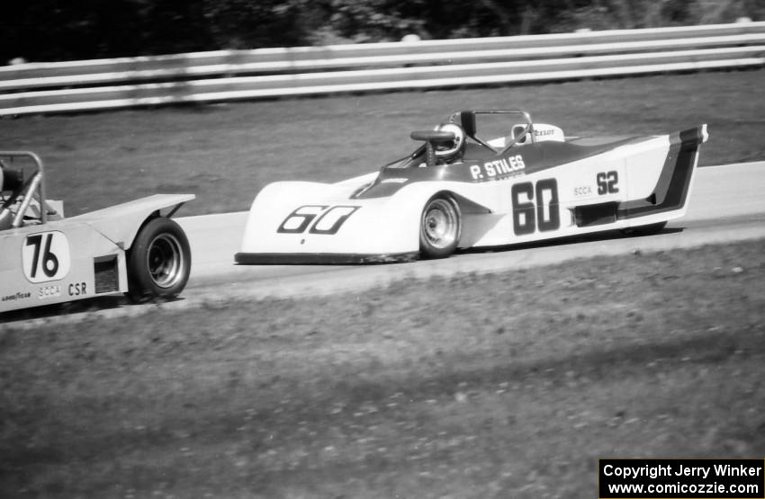 Mike Beaumia's Schneke Mk. 3 C Sports Racer about to be overtaken by Peter Stiles Tiga SC84 Sports 2000