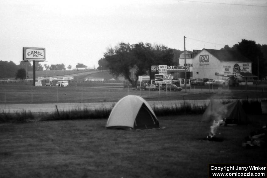 View of the main gate from Ken-Ev Campground.