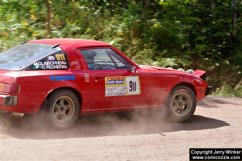 Colin Redner / Michael Claiborne Mazda RX-7 on SS2, Norway South I.