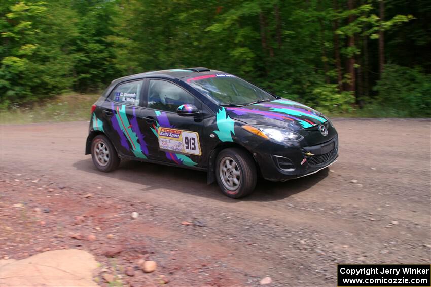 Matt Wolfe / Cray Dumeah Mazda 2 on SS2, Norway South I.