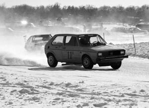 Bryan LaPlante VW Rabbit chased by Ken Ryba's Ford Pinto