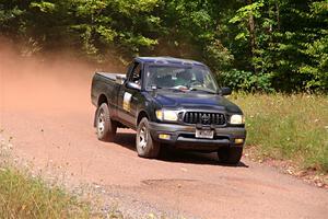 A Toyota Tacoma pickup sweeps SS2, Norway South I.