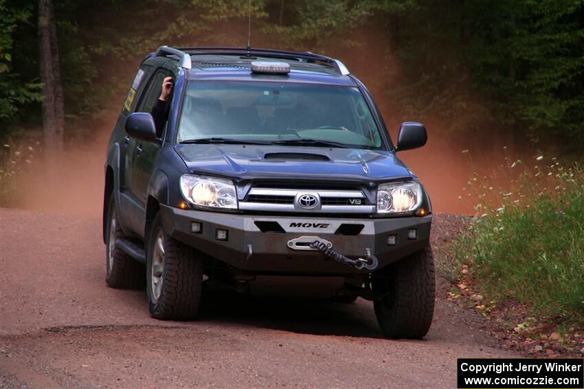 A Toyota 4Runner sweeps SS2, Norway South I.