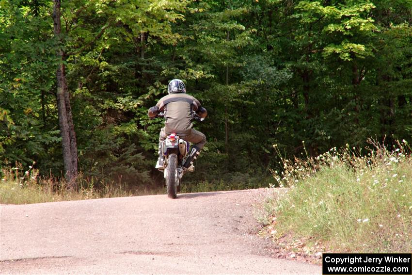 Matt Holl's Yamaha WR450 on SS3, Norway Home.