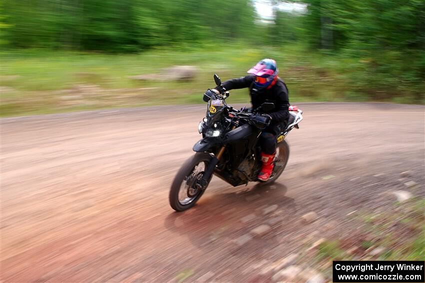 Tali Kurlantzick's Honda CRF1000L on SS3, Norway Home.