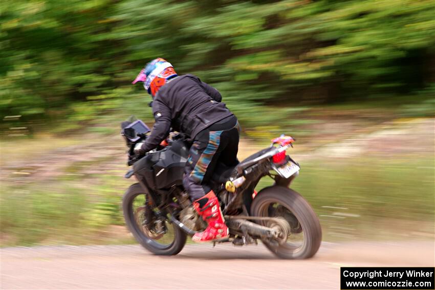 Tali Kurlantzick's Honda CRF1000L on SS3, Norway Home.