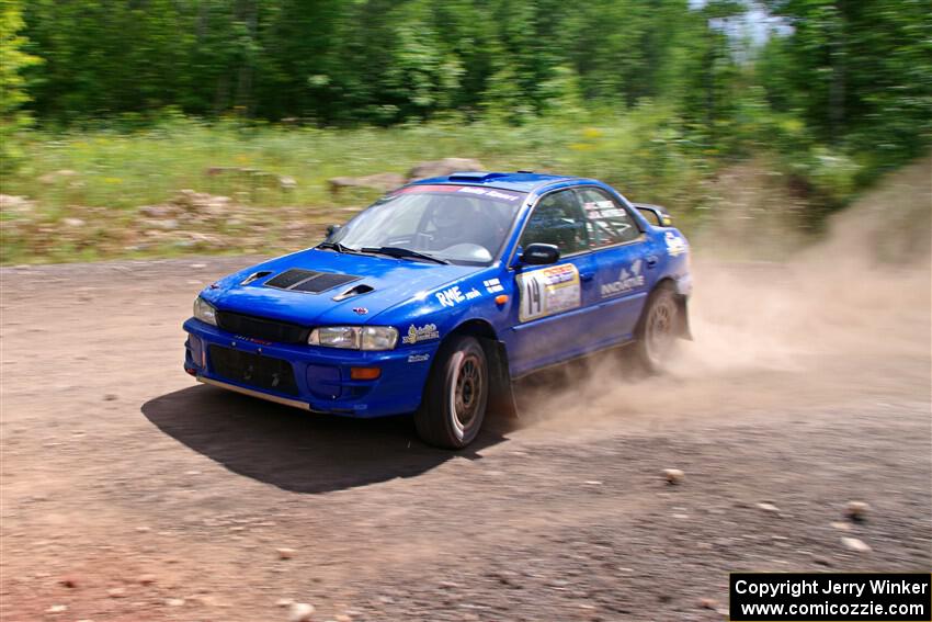 Connor Himes / Aleut Hatfield Subaru Impreza on SS3, Norway Home.