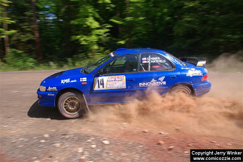 Connor Himes / Aleut Hatfield Subaru Impreza on SS3, Norway Home.