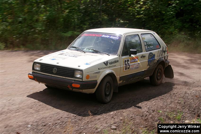 Heath Shively / Morgan Engle VW Golf on SS3, Norway Home.