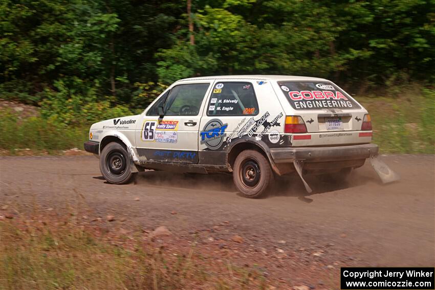 Heath Shively / Morgan Engle VW Golf on SS3, Norway Home.