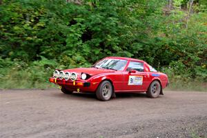 Colin Redner / Michael Claiborne Mazda RX-7 on SS3, Norway Home.