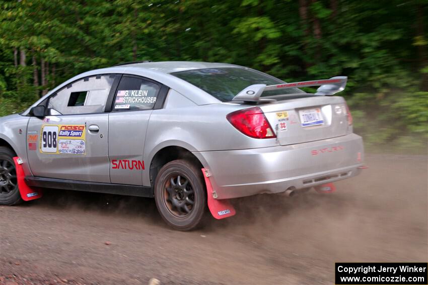 Gary Klein / Sam Strickhouser Saturn Ion Redline on SS3, Norway Home.