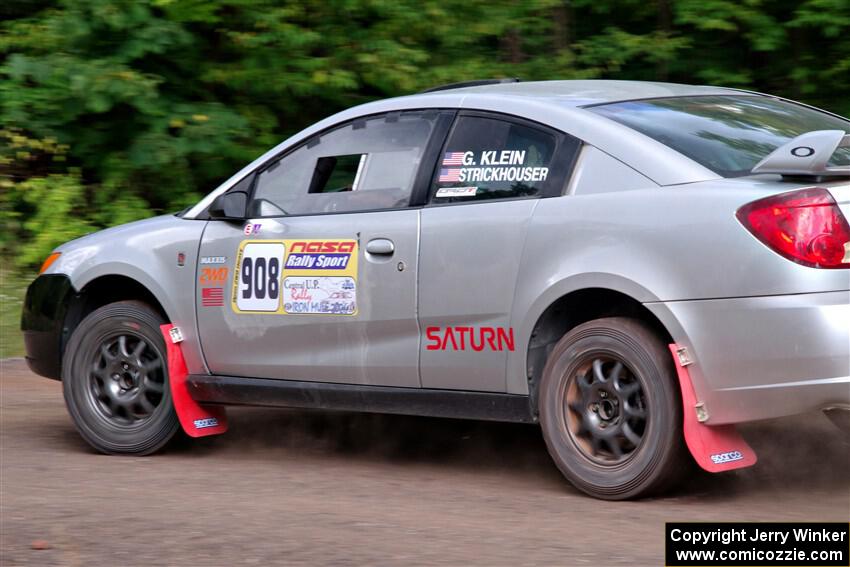 Gary Klein / Sam Strickhouser Saturn Ion Redline on SS3, Norway Home.