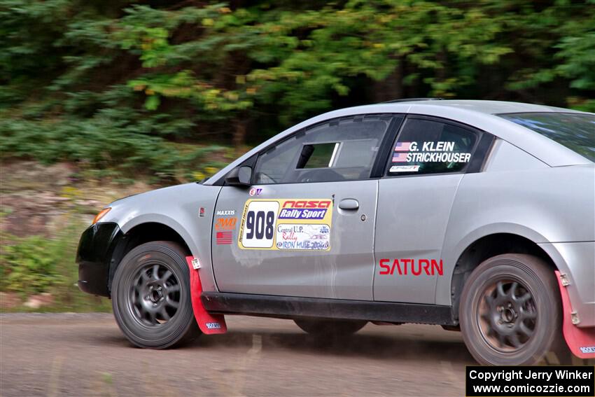 Gary Klein / Sam Strickhouser Saturn Ion Redline on SS3, Norway Home.