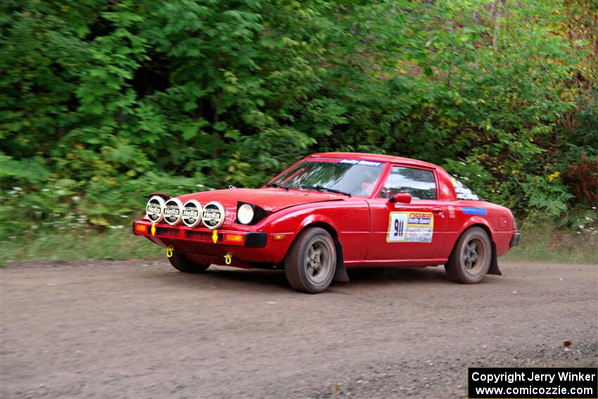 Colin Redner / Michael Claiborne Mazda RX-7 on SS3, Norway Home.